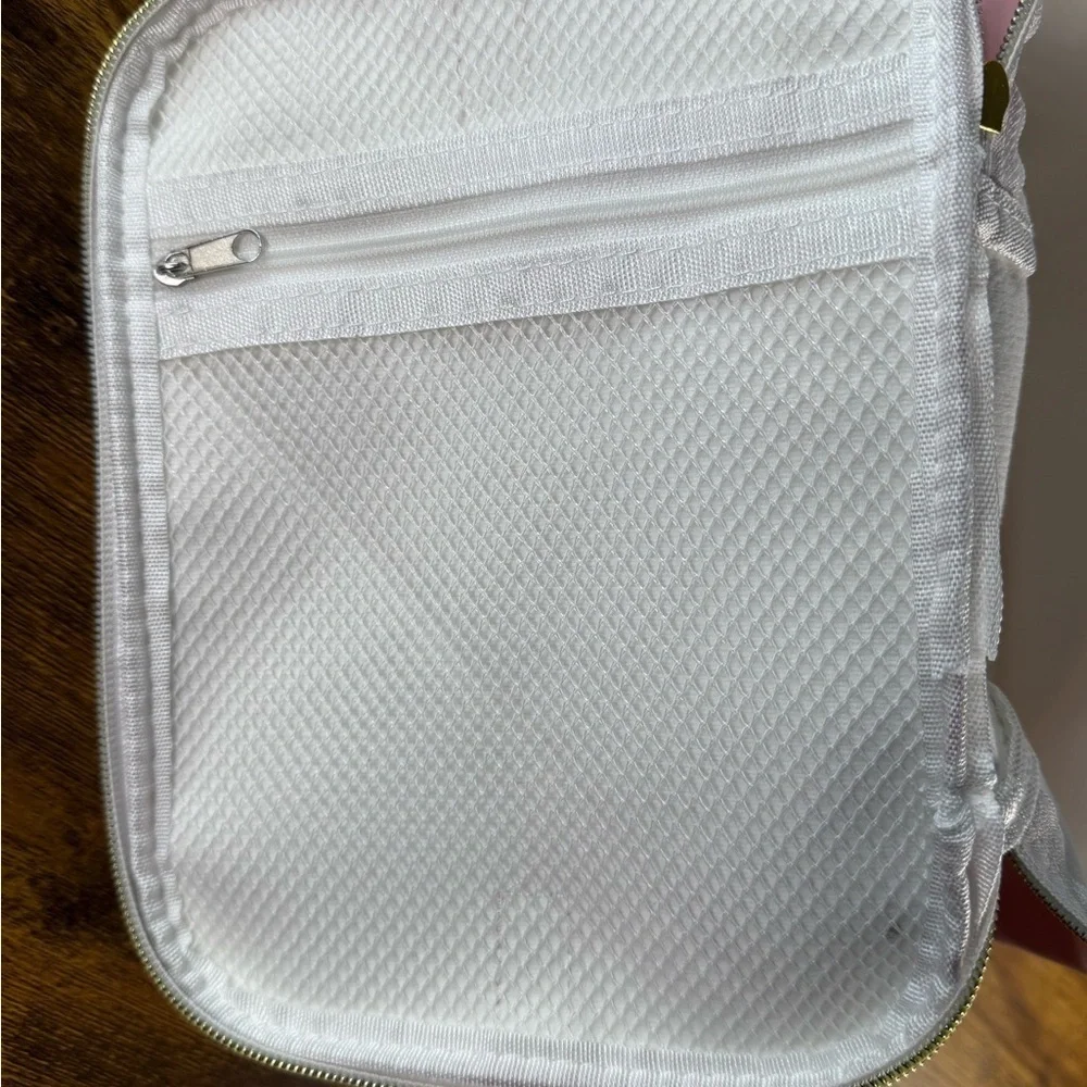 Pink Cosmetic Bag with Handle